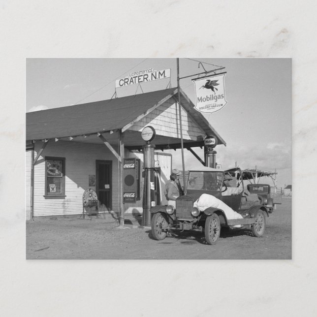 Postal Estación de servicio de Nuevo México, 1936 (Anverso)