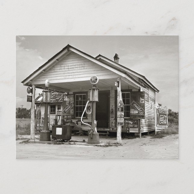 Postal Estación de servicio rural, 1939 (Anverso)