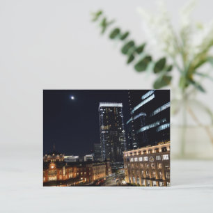 Postal Estación de Tokio por la Noche