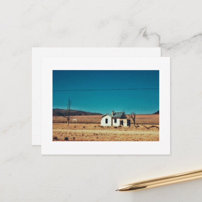 Postal Estación de tren abandonada en Namibia (Anverso/Reverso In Situ)