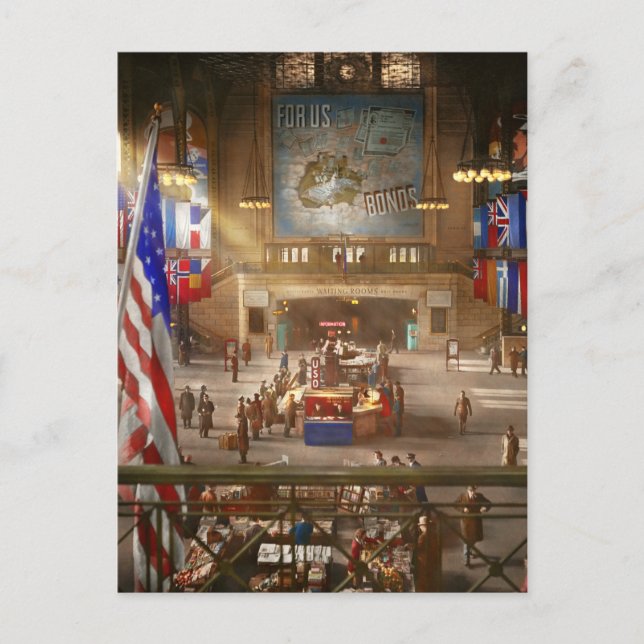 Postal Estación de tren - Chicago Ill - Para nosotros 194 (Anverso)