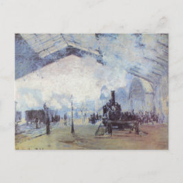 Postal Estación de tren Claude Monet