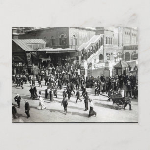 Postal Estación de tren de Broad Street, Londres, c.1890