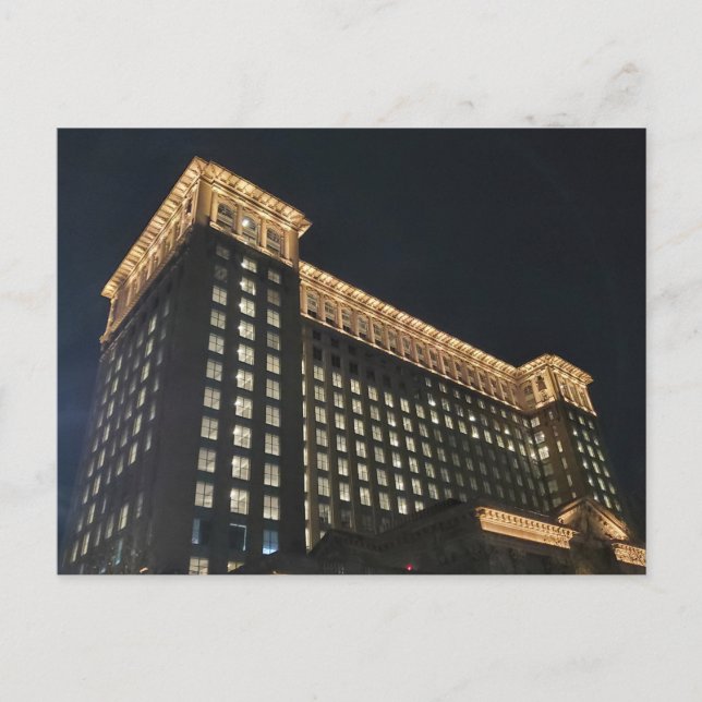 Postal Estación de tren de Detroit (Anverso)