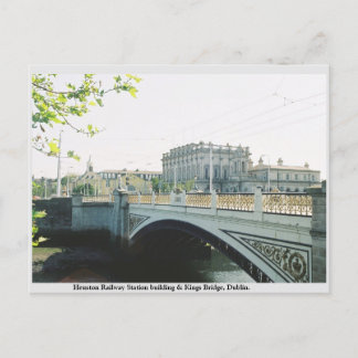 Postal Estación de tren de Heuston, Kings Bridge Dublín