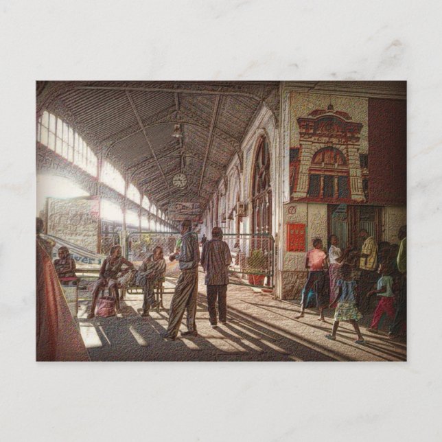 Postal Estación de tren de Maputo (Anverso)