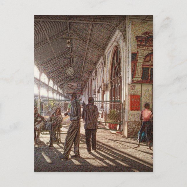 Postal Estación de tren de Maputo (Anverso)