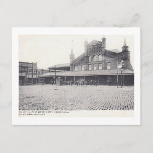 Postal Estación de tren de Market St., Newark NJ Vintage