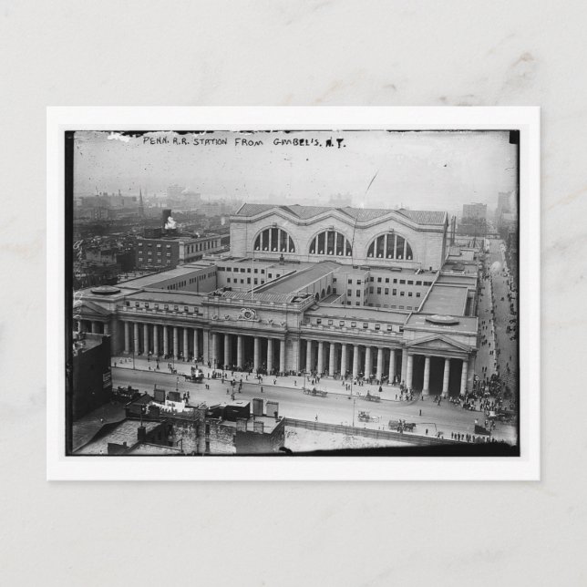 Postal Estación de tren de Pennsylvania Rail Road Station (Anverso)