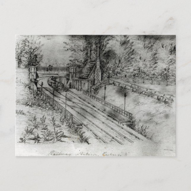 Postal Estación de tren de Putney (Anverso)