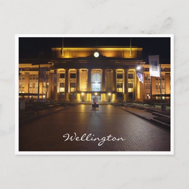 Postal estación de tren de wellington (Anverso)