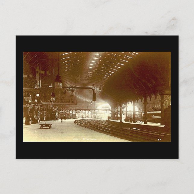 Postal Estación de tren de York (Anverso)