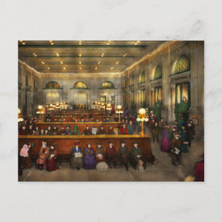 Postal Estación de tren - En espera en Grand Central 1904