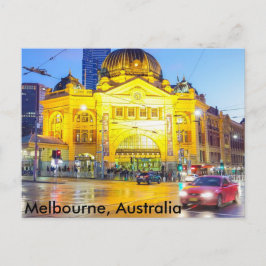 Postal Estación de tren Flinders st, Melbourne Postcard
