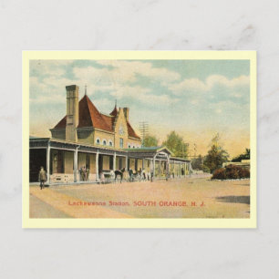 Postal Estación de tren, Naranja sur, New Jersey Vintage