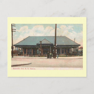 Postal Estación de tren, Newark, New Jersey Vintage