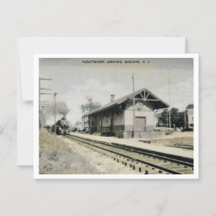 Postal Estación de tren NJ de Oakland en los años 1910