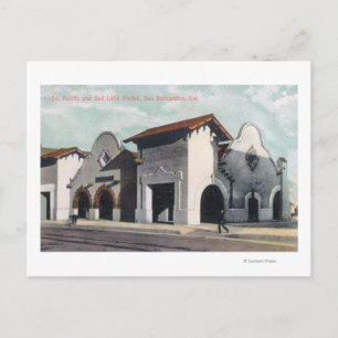 Postal Estación del Pacífico Sur y Lago Salado