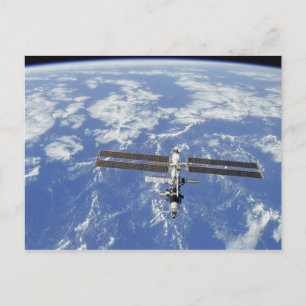Postal Estación Espacial Internacional en órbita terrestr