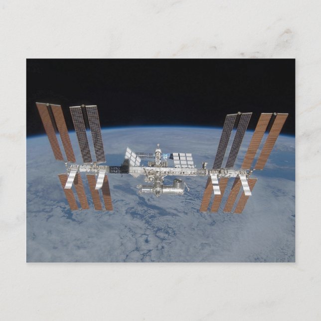 Postal Estación Espacial Internacional ISS (Anverso)