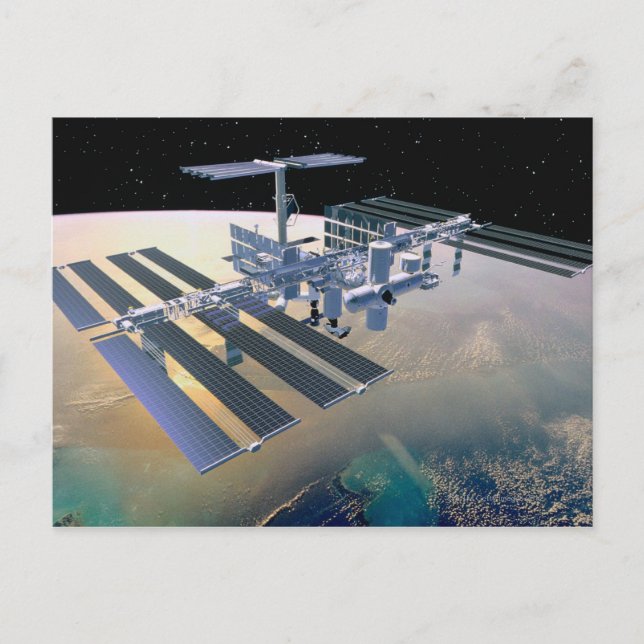 Postal Estación espacial Orbit 4 (Anverso)