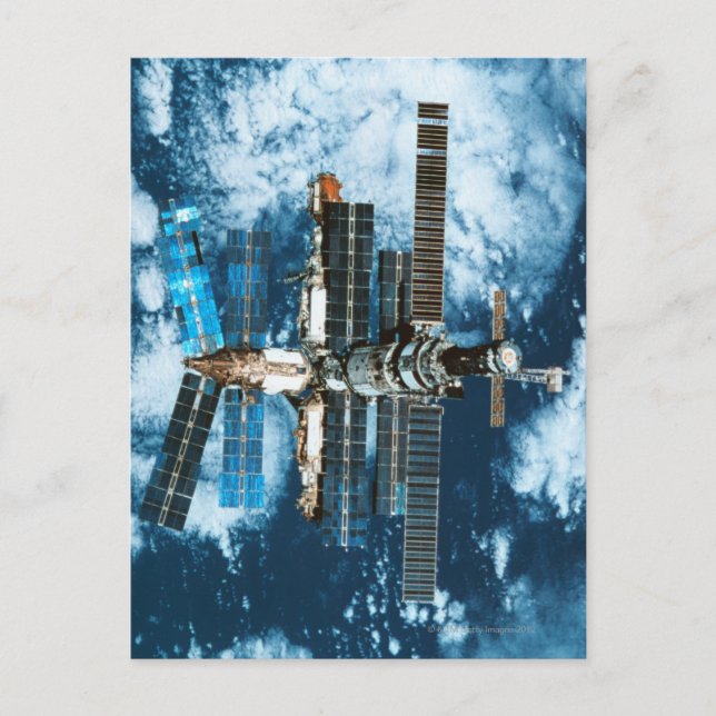 Postal Estación espacial Orbiting Earth (Anverso)
