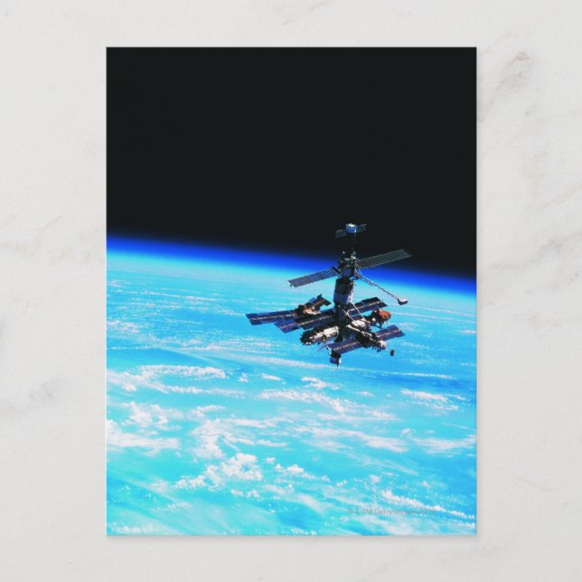 Postal Estación espacial Orbiting Earth 7 (Anverso)