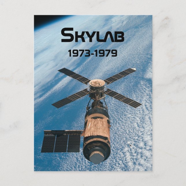 Postal Estación Espacial Skylab (Anverso)