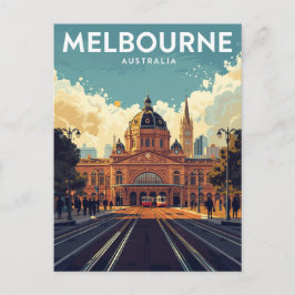 Postal Estación Flinders Street Melbourne