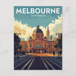 Postal Estación Flinders Street Melbourne