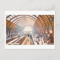 Estación King's Cross vintage en Londres, Inglater