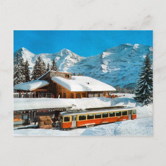 Postal Estación Kleiner Scheidegg, Jungfrau (Anverso)