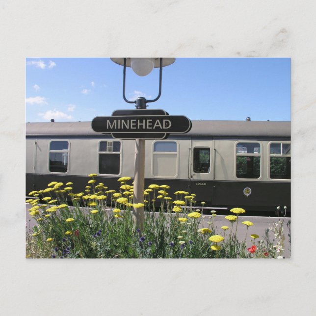 Postal Estación Minehead, Somerset (Anverso)