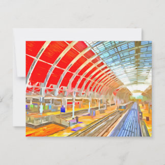 Postal Estación Paddington Londres Pop Art
