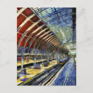 Postal Estación Paddington Van Gogh