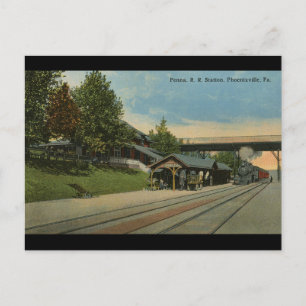 Postal Estación Penn R. Estación Phoenixville PA