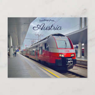 Postal Estación principal de Viena Austria 
