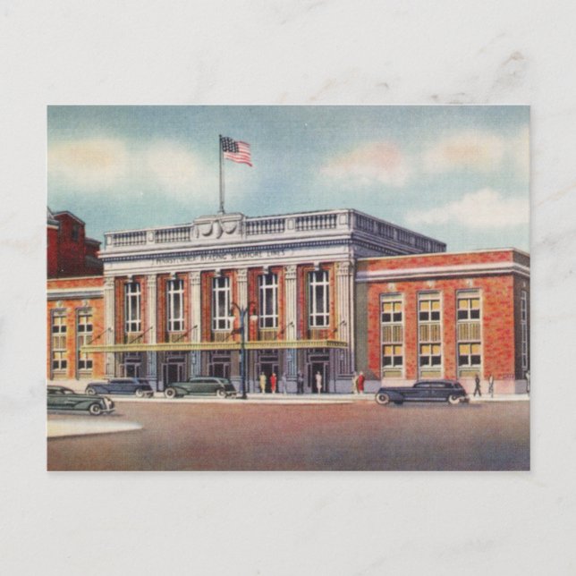 Postal Estación PRSL de Atlantic City 1936 (Anverso)