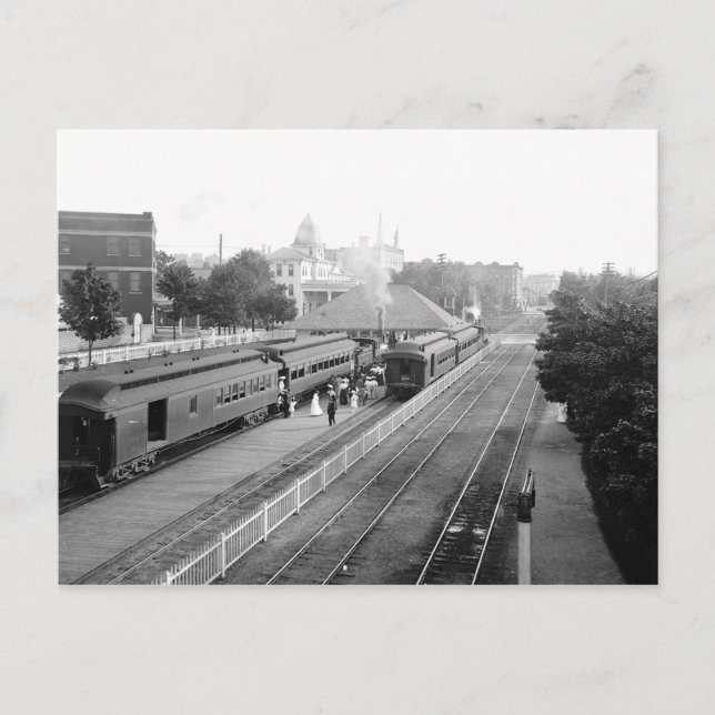 Postal Estación Suburbana Petosky Masa. (Anverso)