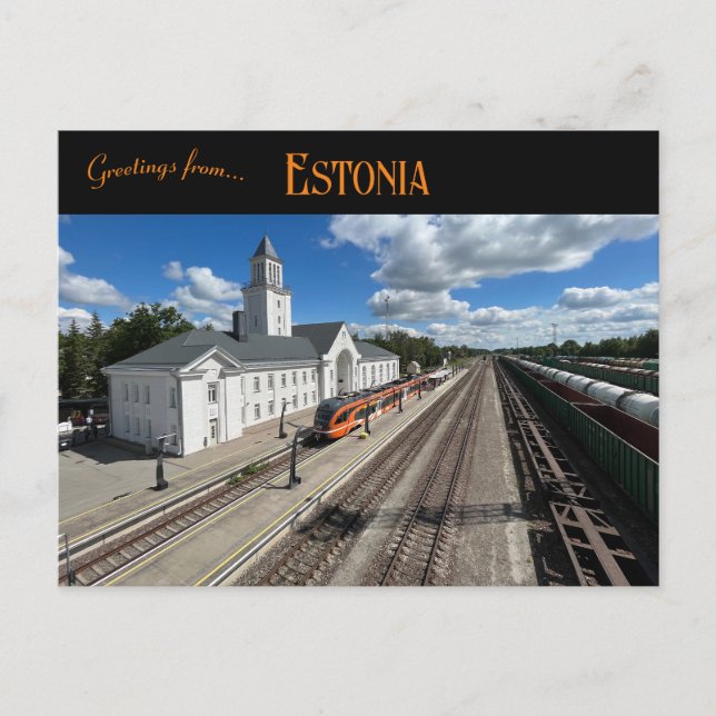 Postal Estación Valga Estonia (Anverso)