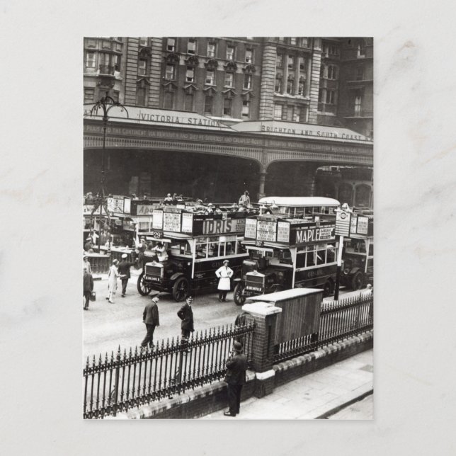 Postal Estación Victoria, años 20 (Anverso)