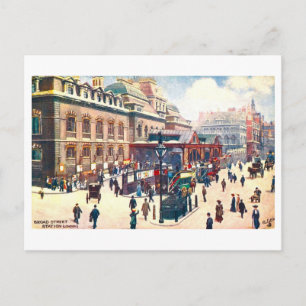 Postal Estación Vintage Broad Street en Londres
