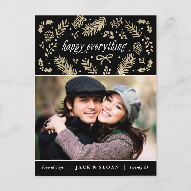 Postal estacional del día de fiesta de los (Anverso)