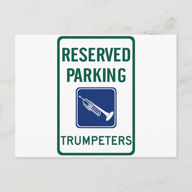 Postal Estacionamiento de Trumpeters (Anverso)