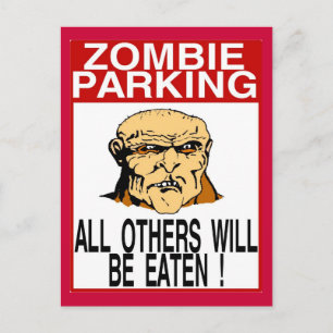 Postal Estacionamiento de Zombie
