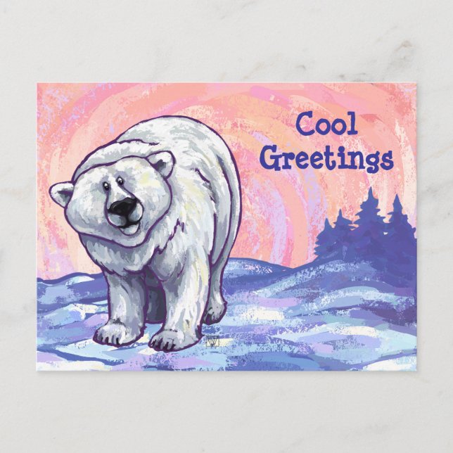 Postal Estacionamiento del oso polar (Anverso)