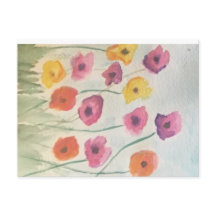 Estacionario de flores coloridas