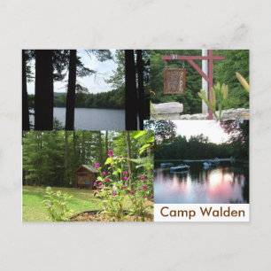 Postal estacionario de walden
