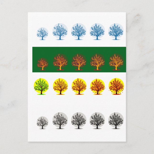 Postal estaciones (Anverso)