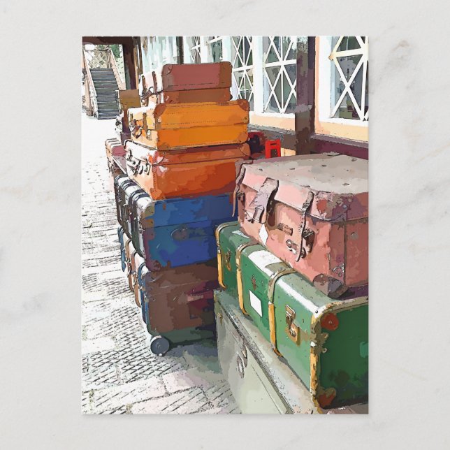 POSTAL ESTACIONES DE TREN (Anverso)